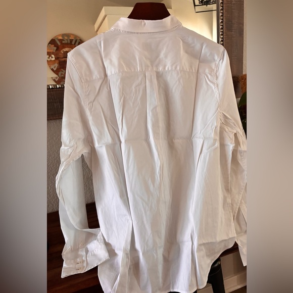 NWT UNTUCKit Women's “Annabella“ Premium Cotton Blend White Shirt.  Sz 10. - Picture 2 of 7